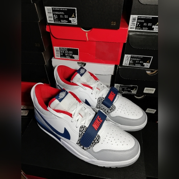 AIR JORDAN LEGACY 312 WHITE/FRENCH BLUE MEN'S US SIZE S13 BRAND NEW IN BOX - Picture 3 of 10